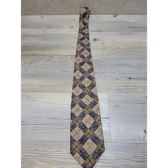 ROBERT TALBOTT Studio Mens 100% Silk Tie USA Designer Geometric Classic 57" - Picture 4 of 8